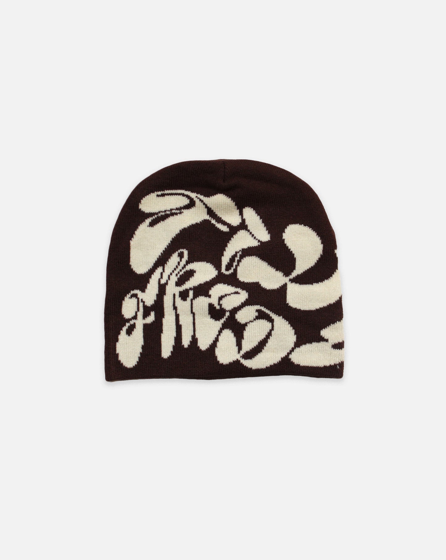 brown "ff" beanie